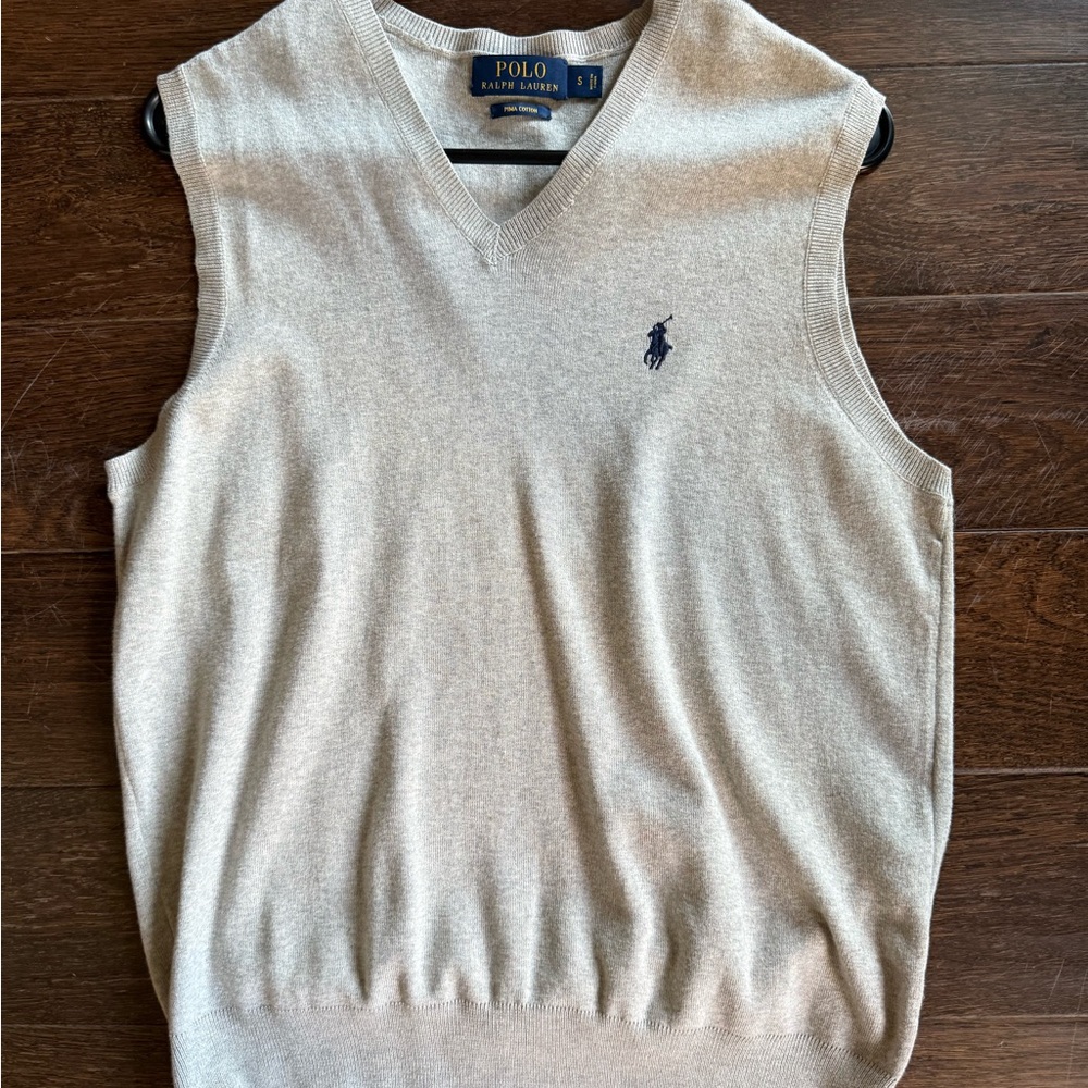 Polo by Ralph Lauren Men's Grey Sweater Vest